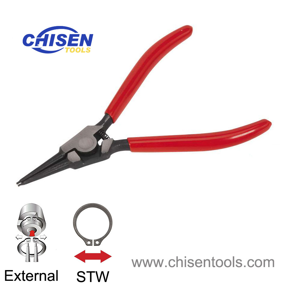 Industrial Grade External Snap Ring Pliers, Straight Nose