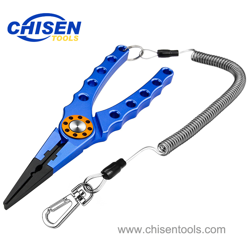 Blue Aluminum Fishing Pliers