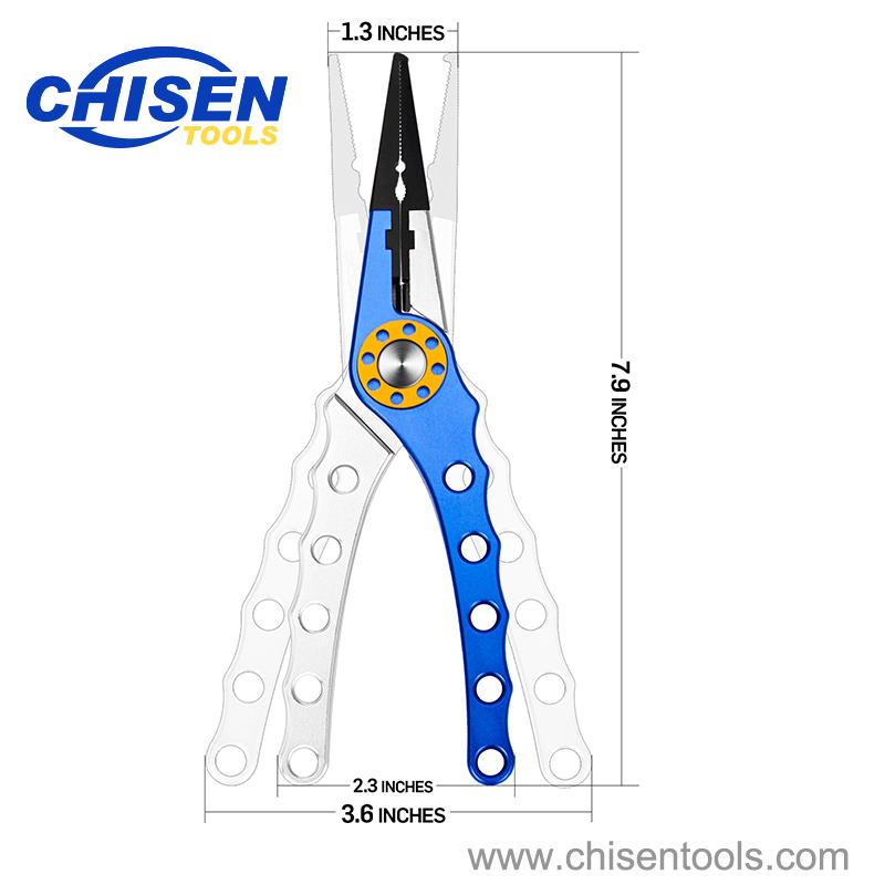 Aluminum Fishing Pliers' Dimension