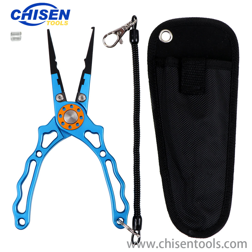 New Type Aluminum Fishing Pliers Blue