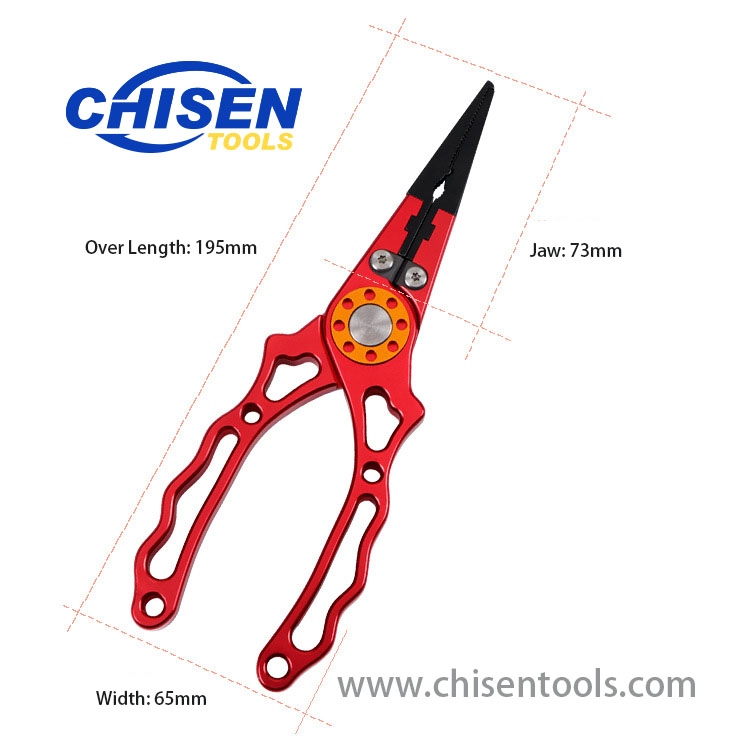 New Type Aluminum Fishing Pliers' Dimension