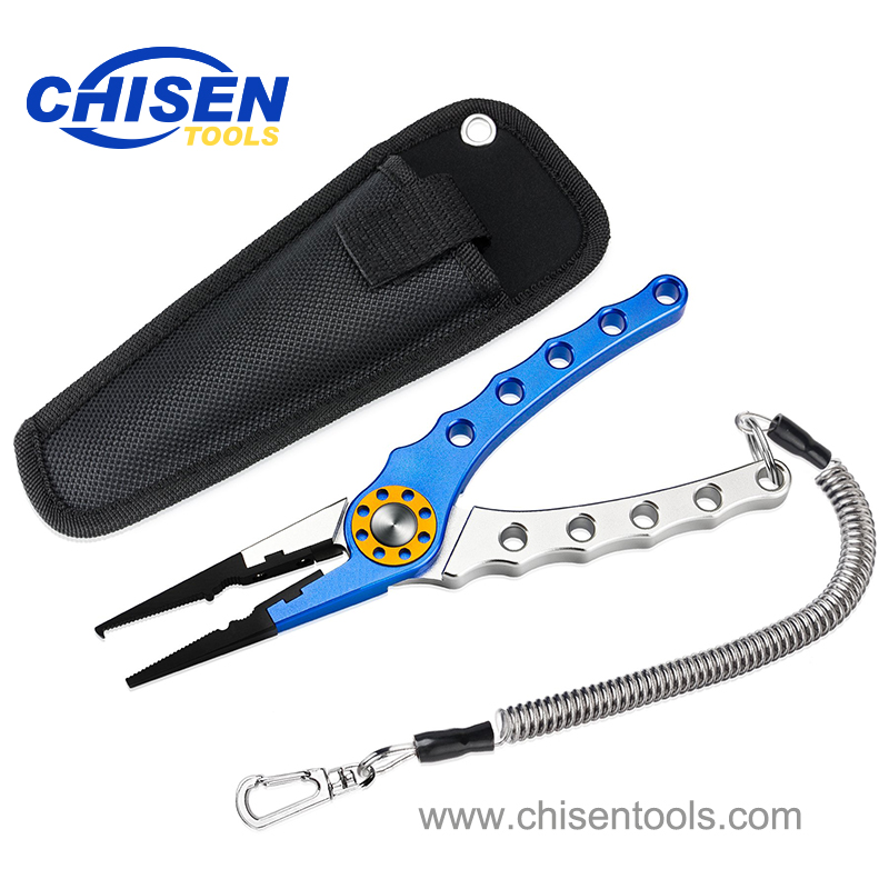 Aluminum Fishing Pliers with Lanyard and Sheath