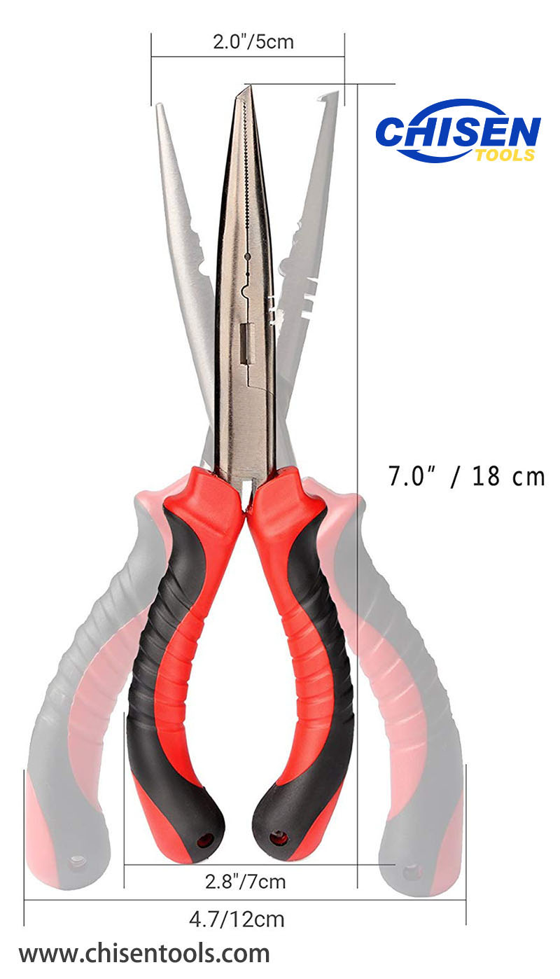 Fisherman's Fishing Lure Split Ring Pliers' Dimension