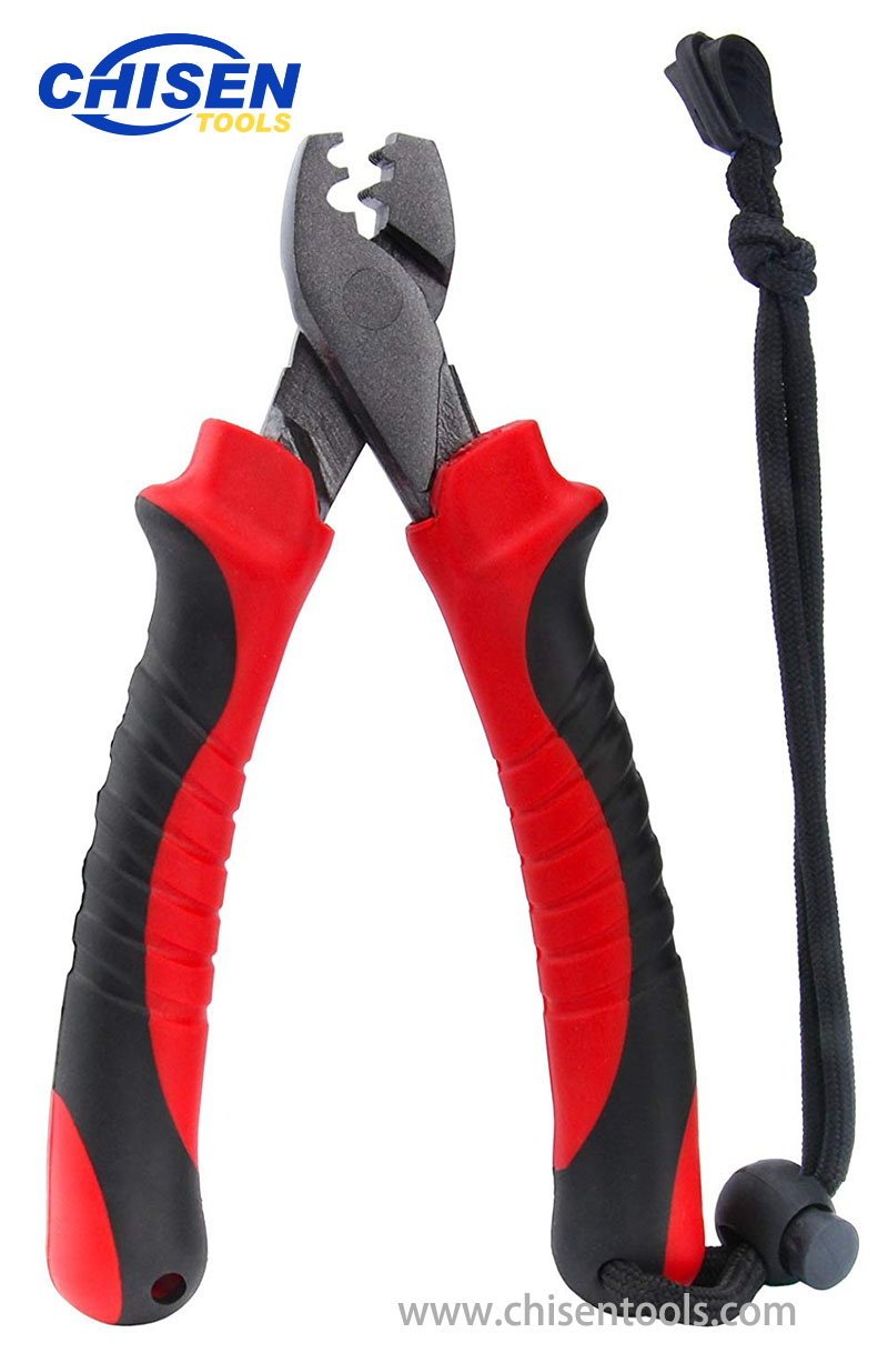 Fishing Crimping Pliers with Line