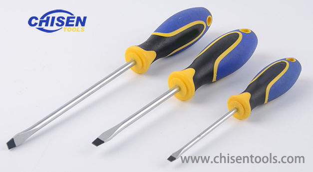 Slotted Screwdriver with Triple Colors