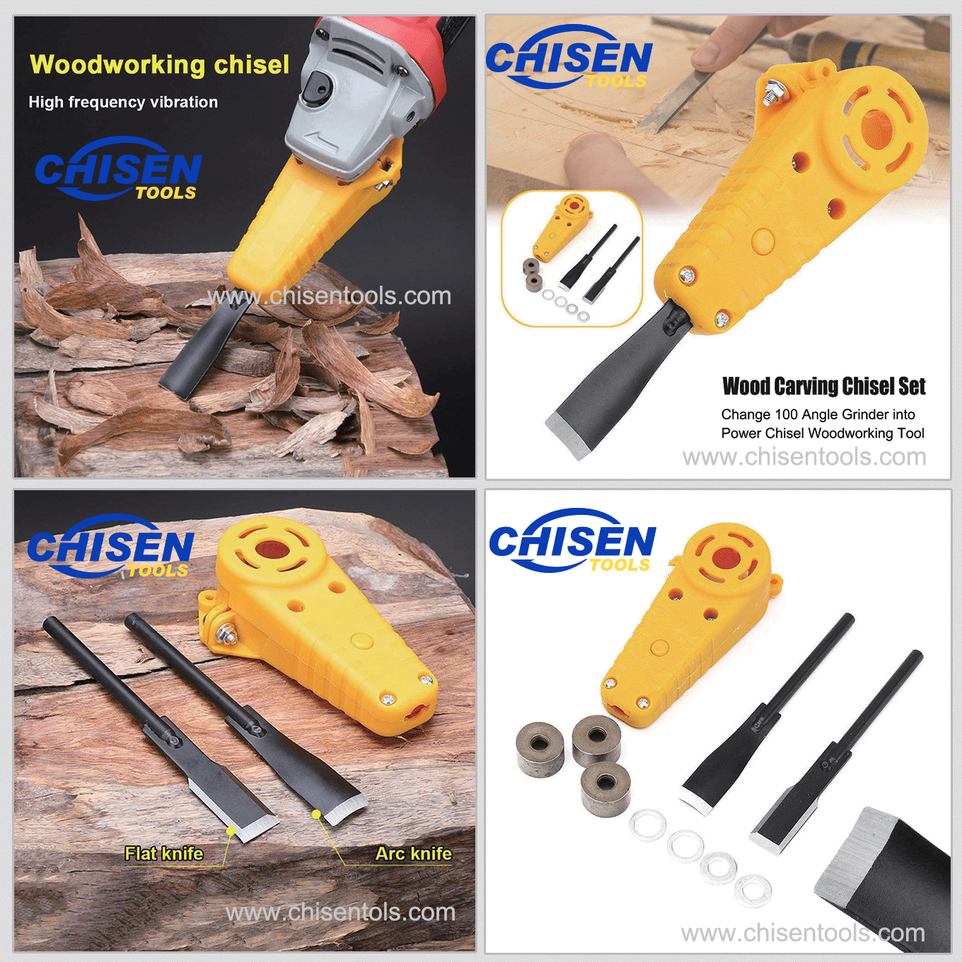 Features of Electric Power Wood Carving Chisel Set for Angle Grinder