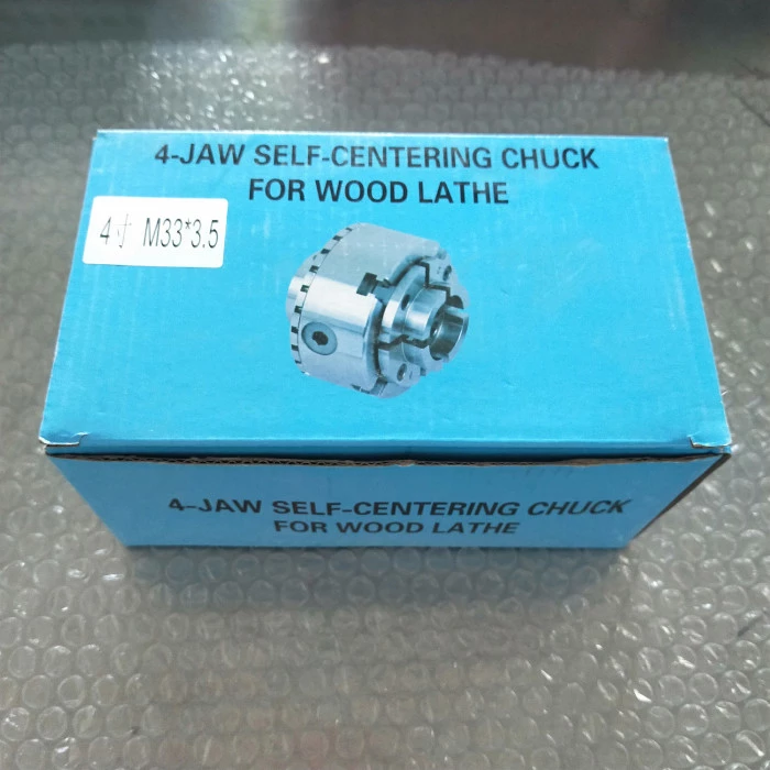 4 jaw Self-centering Chuck for Wood Lathe's Inner Box