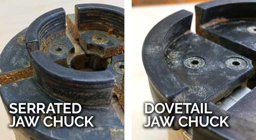 Dovetail Serrated Jaw Wood chuck