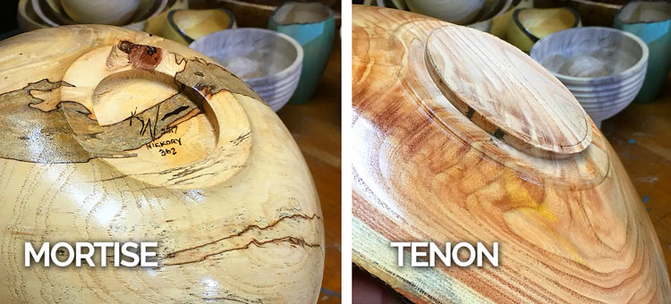 Mortise and Tenon Bowl Base Examples