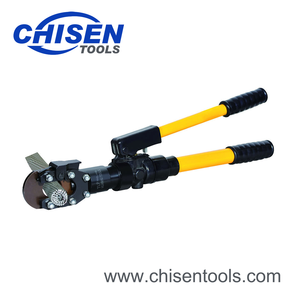 Hydraulic Cable Cutter Cuts Cable