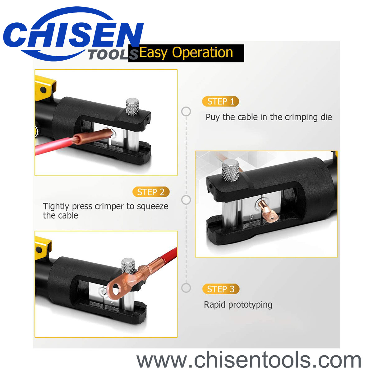 Hydraulic Cable Lug Crimper's Easy Operation