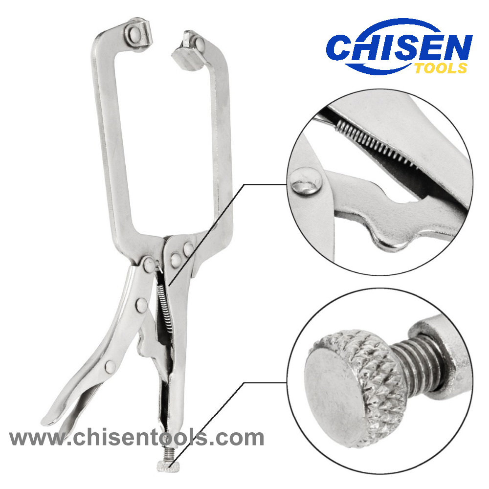 C clamp locking pliers' features