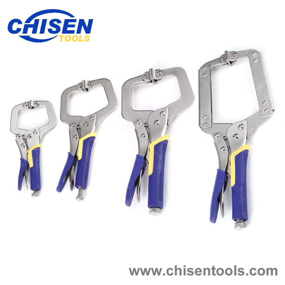 C type flate locking grip vise plier qucking fixing release for welding