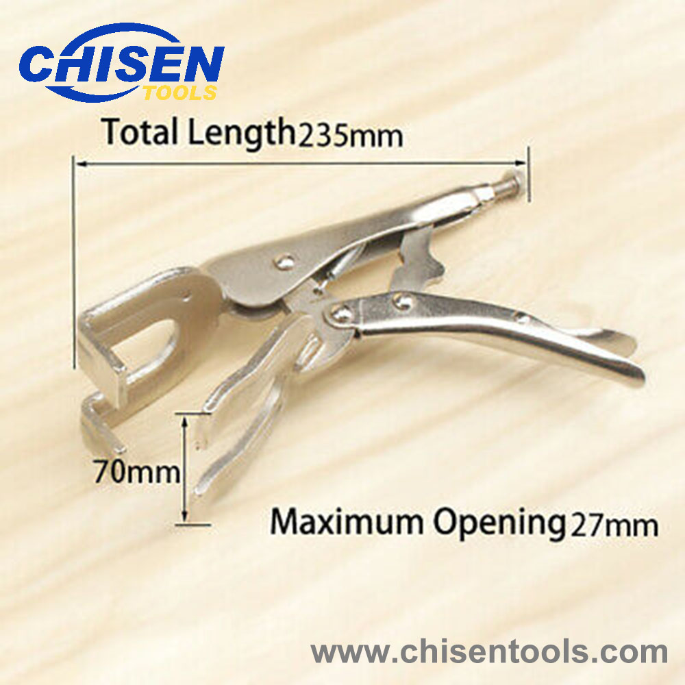 U-clamp locking pliers' dimension, 9 inch