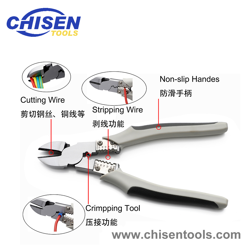 Multi-use Diagonal Cutting Pliers' Functions