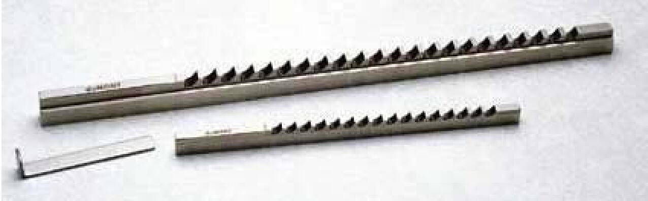 Typical Keyway Broaching Tools and a Shim