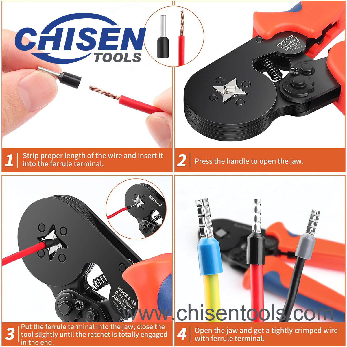 How to Use Self-adjusting Square Wire Crimper