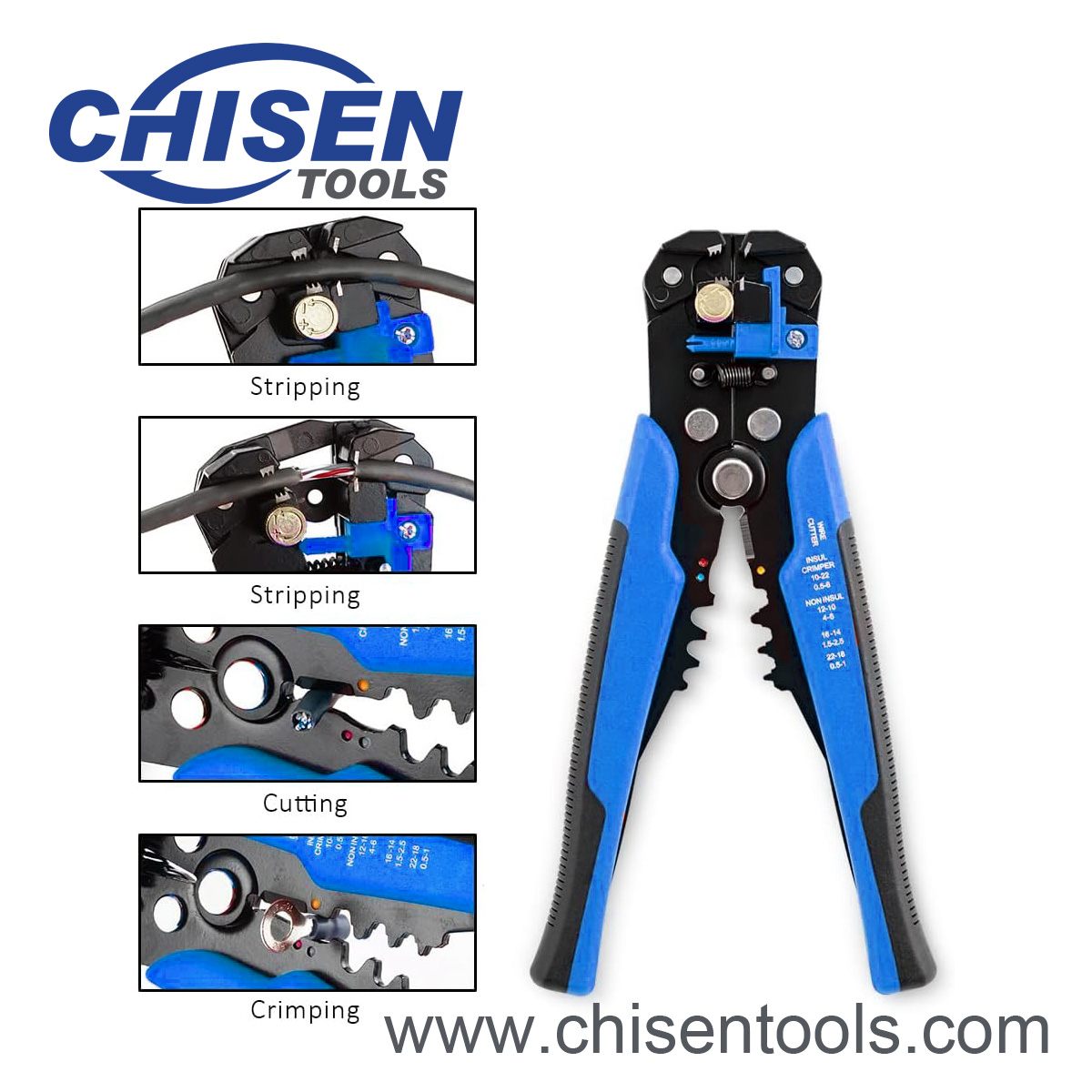Ajustable Automatic Wire Stripper's Stripping Function