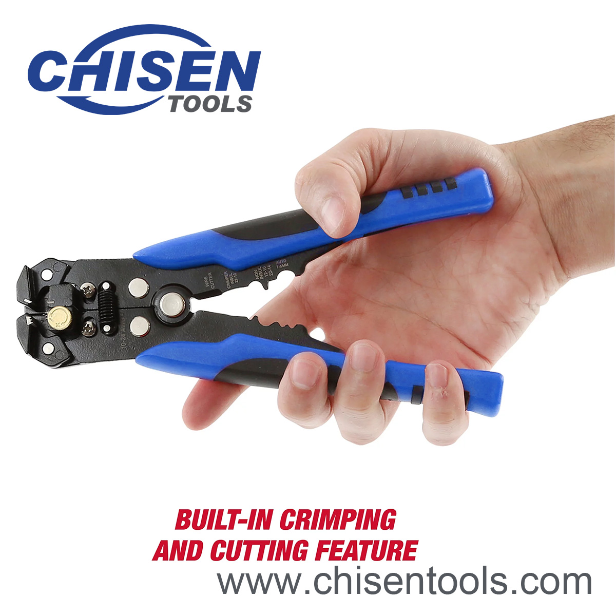 Self-adjusting Wire stripper in Hand